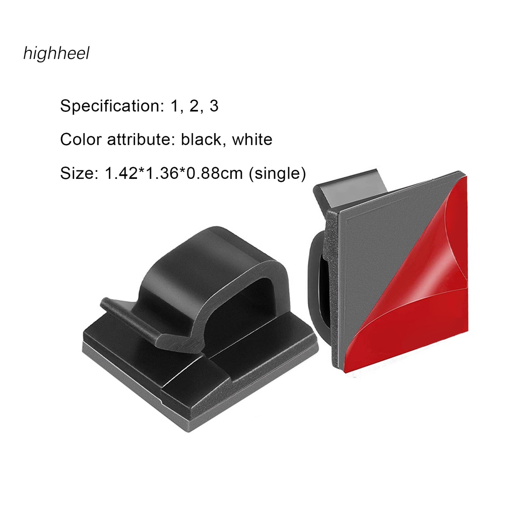 Kẹp Cố Định Dây Cáp Sạc Tai Nghe Tự Dính Gọn Nhẹ Chống Mài Mòn Tiện Dụng Cho Văn Phòng