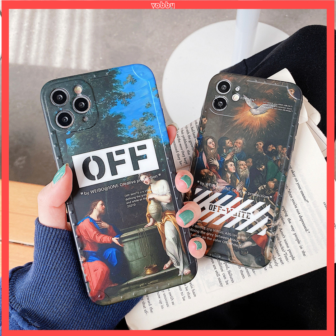 Ốp điện thoại in logo OFF-WHITE thời trang cho Iphone12 Mini 11 Pro Max 7 / 8plus Se2020 X / Xs Xr Xsmax | BigBuy360 - bigbuy360.vn