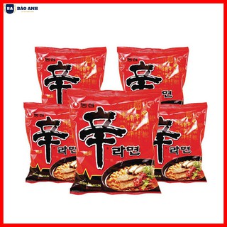 Mì Shin Ramyun cay nước Hàn Quốc [ COMBO 5 GÓI ] Loại Ngon - BẢO ANH