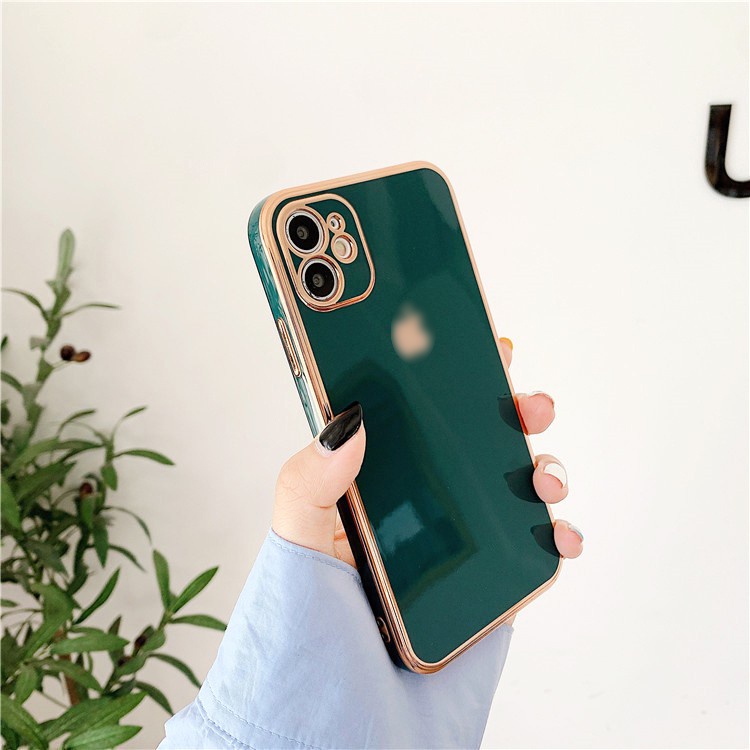 Ốp lưng iphone - Ốp iphone  Logo Táo Viền Mạ Vàng 5/6/6plus/6s/6splus/7/7plus/8/8plus/x/xr/xs/11/12/pro/max/plus/promax