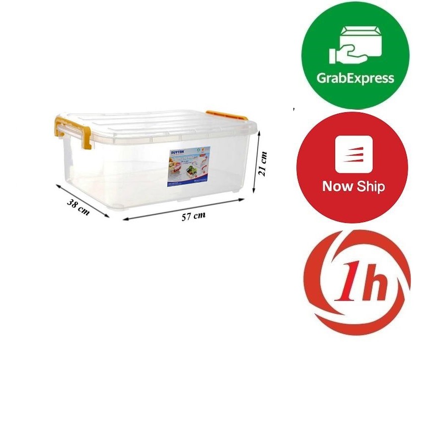 Thùng Nhựa Trong Suốt Duy Tân   30 Lít 57 x 38 x 21 cm- GIAO NHANH 1H