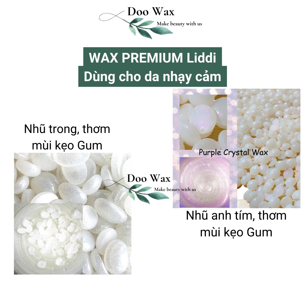 Sáp wax lông nóng cao cấp Coconut nhũ trong siêu bám lông - wax lông nách lông chân râu bikini