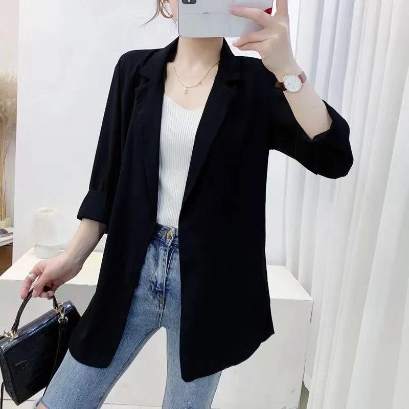 Áo blazer nữ khoác ngoài phong cách hàn quốc, áo khoác hè mỏng | BigBuy360 - bigbuy360.vn