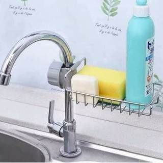 Kệ inox gắn bồn rửa chén Giá treo vòi đựng đồ