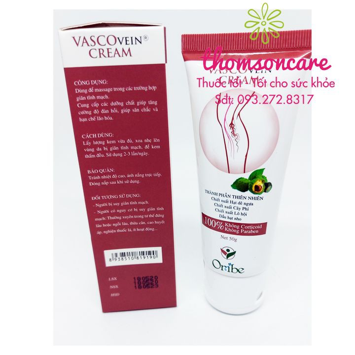 Vascovein - Viên uống và Kem bôi giảm suy giãn tĩnh mạch từ thảo dược | BigBuy360 - bigbuy360.vn