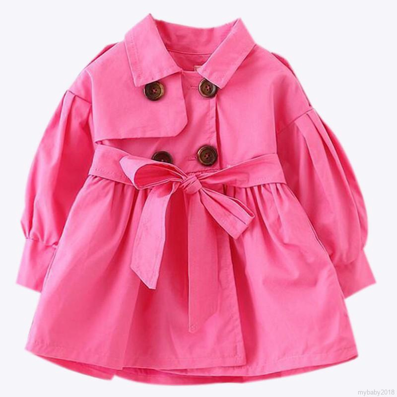 My Baby  Áo khoác cotton thắt nơ dễ thương cho bé gái