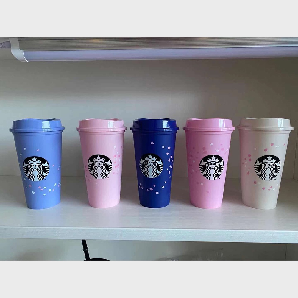 [Phổ biến] INS Style Starbucks Cup Cúp lạnh trong suốt có thể sử dụng lại Starbucks Cup 470ml/710ml