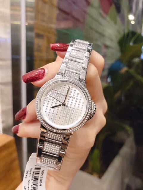 Đồng Hồ Nữ MICHAEL KORS GABBI MK3984 SILVER 33MM Fullbox Hãng