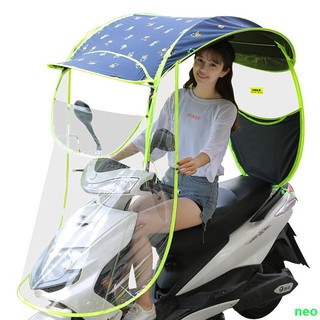Dù che nắng mưa trong suốt dùng cho xe máy tiện dụng
