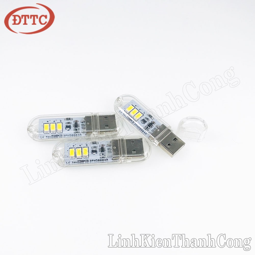 Đèn LED USB Mini màu vàng ấm