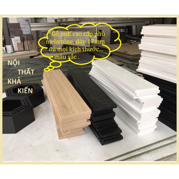 Ván Gỗ, Tấm Gỗ Làm Kệ Bo Viền MDF Phủ Melamine Rộng 30cm
