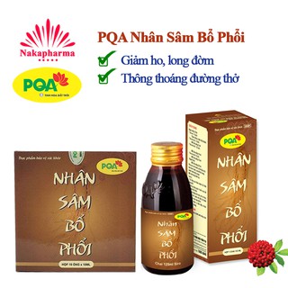 ✅ [CHÍNH HÃNG] Siro PQA Nhân Sâm Bổ Phổi – Hỗ trợ thanh họng, bổ phổi, giảm ho, long đờm, giúp thông thoáng đường thở