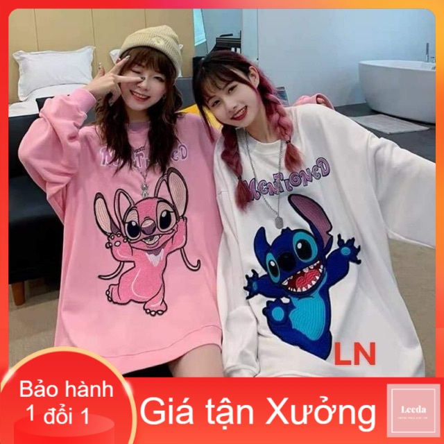 Áo nỉ chuột xanh hồng bo tay LN11 , áo thun nữ, á thun nam nữ, sét bộ mặc ở nhà, áo mùa đông , áo len, áo len nữ MODY