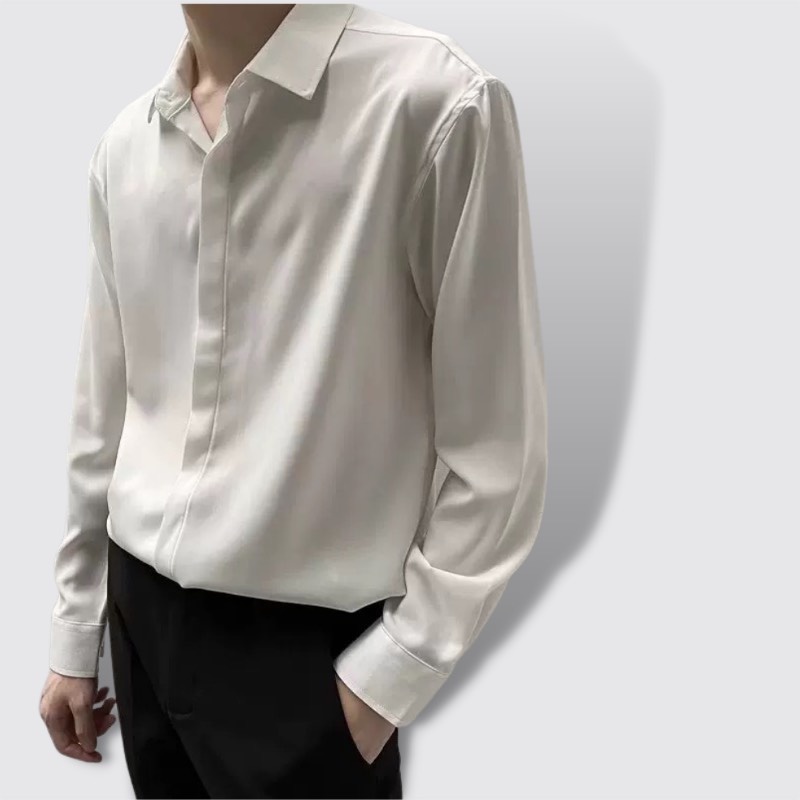 Áo sơ mi nam Rabbit White chất kate lụa siêu đẹp, Áo sơ mi phong cách công sở hot trend