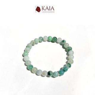 Vòng tay phong thuy cẩm thạch xanh vân lý - KAIA