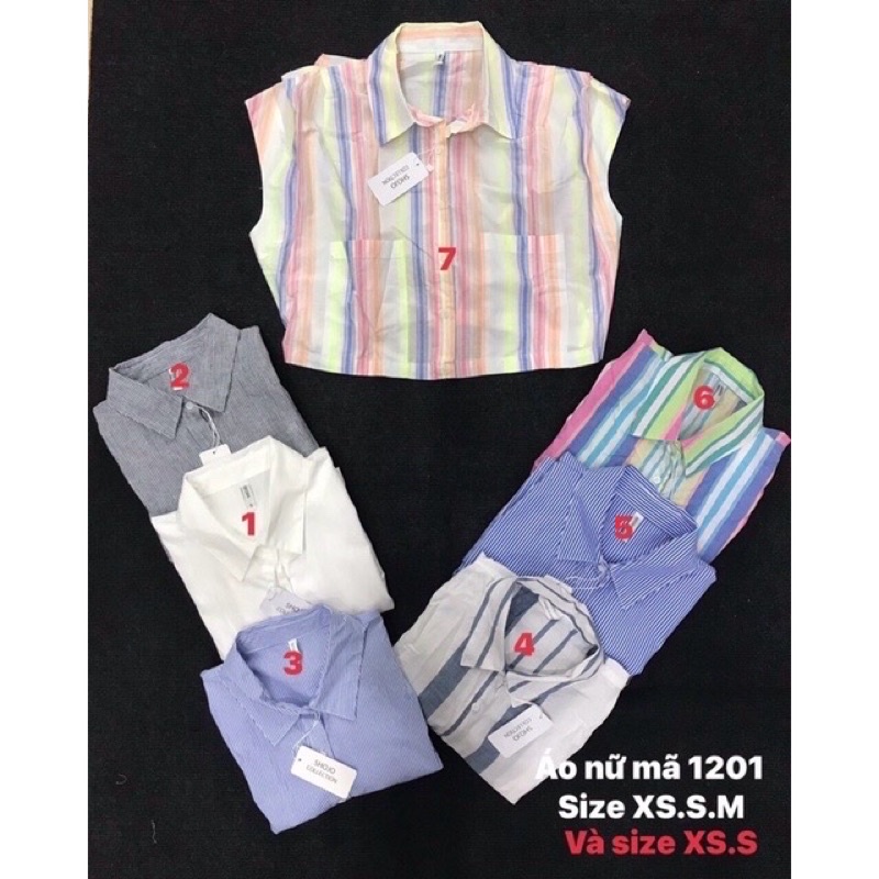 Áo Sơ Mi Sát Nách Croptop Hàng Thiết Kế Chuẩn Đẹp 42-63kg