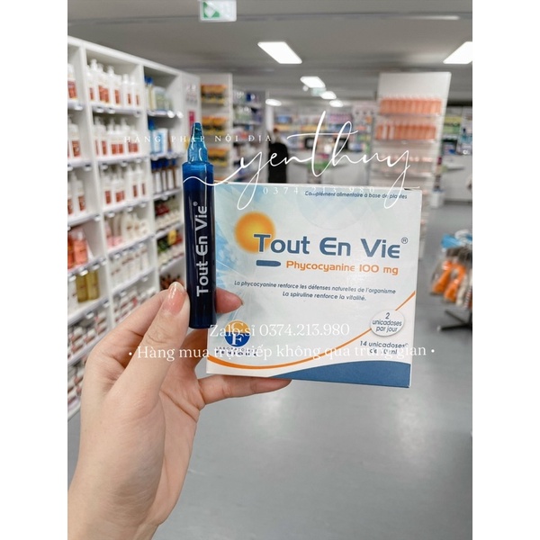 Tảo tươi Tout En Vie hộp 14 ống | Hàng nội địa Pháp