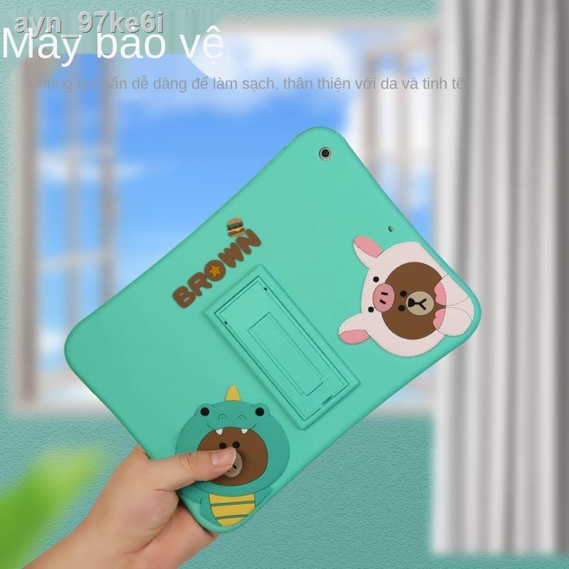 (Mới về)ayn_97ke6i2018 mới vỏ bảo vệ ipad 9,7 inch silicon trẻ em Phim hoạt hình MINI4 chống rơi 10,2 Apple thế hệ thứ 7