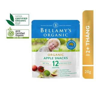 Snack Bellamy's Organic Táo Sấy 20g