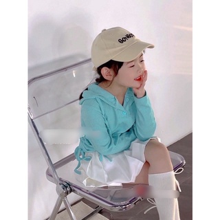 Sét áo len tăm mũ phối váy xếp ly cho bé gái từ 8-30kg💋