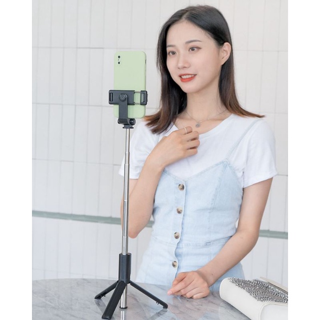 Gậy Chụp Hình Bluetooth R1 Kèm Giá Đỡ 3 Chân,,,