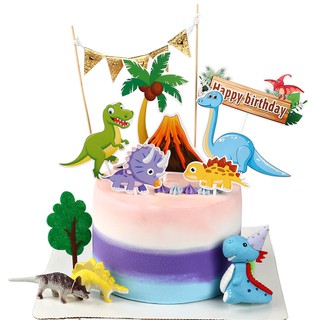 Set que cắm khủng long + núi lửa