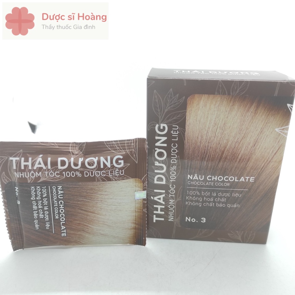 Nhuộm Tóc Dược Liệu Thái Dương Màu Nâu - 1 gói