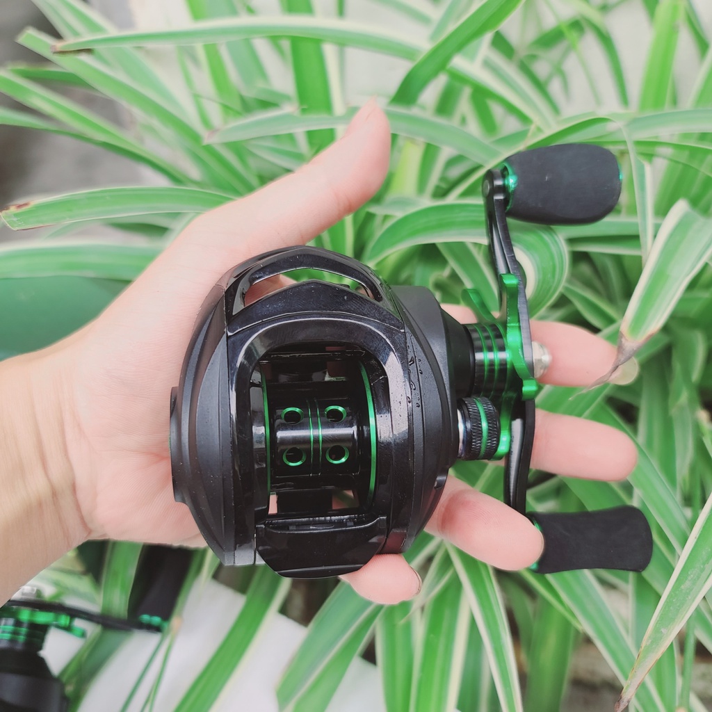 Máy ngang Câu Lure Proberos Xanh Đen full kim loại chất lượng cao thegioidocaulure68