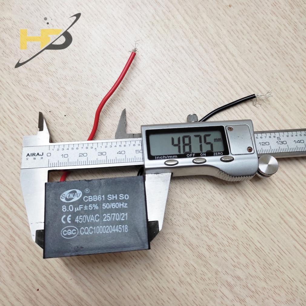 Tụ Quạt CBB61 2 Dây 400VAC Các Loại 4uF 5uF 6uF 7uF 8uF