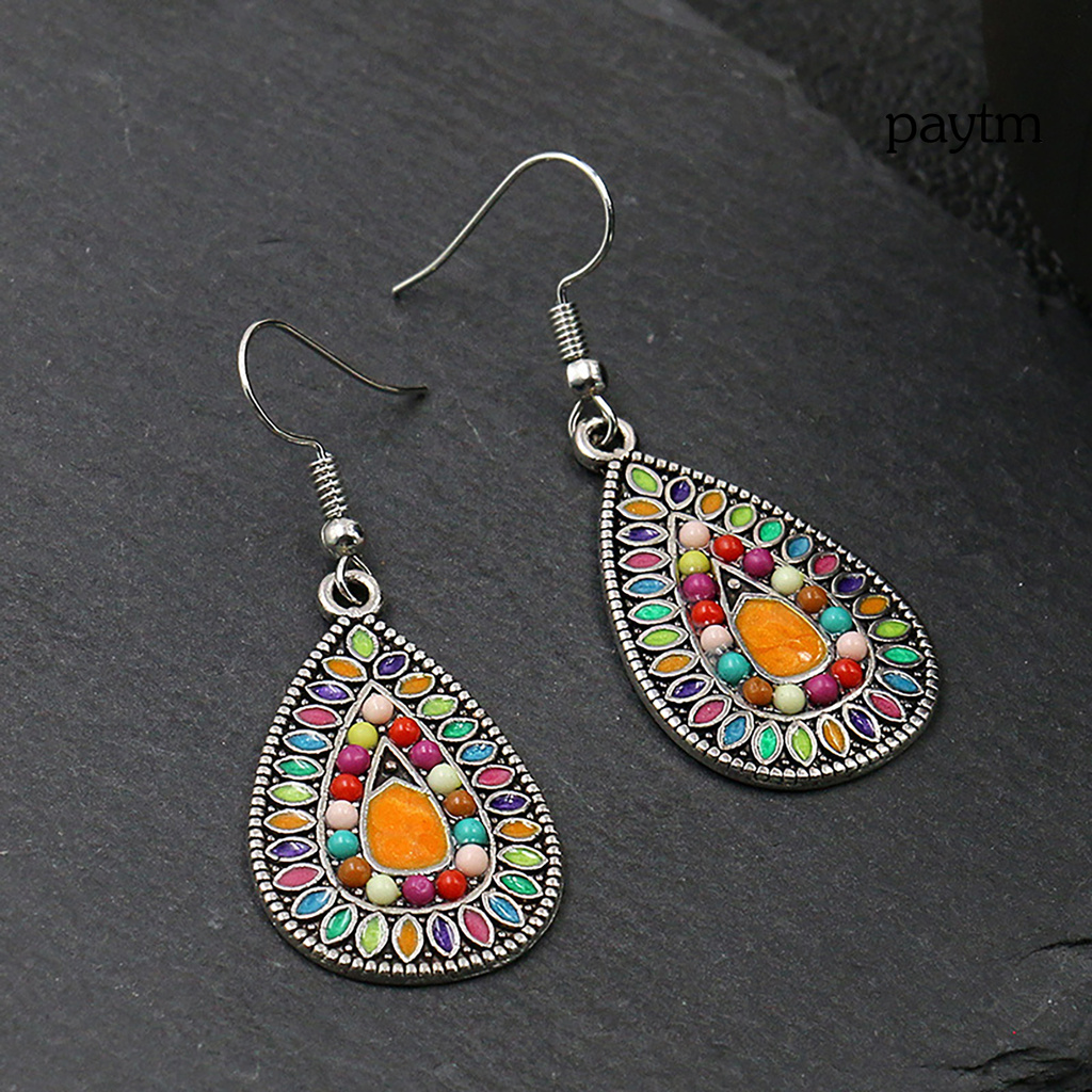 【Ready To Send】Earring Retro Bohemian Vintage Ear Ring Dangle Eardrop for Dressing Room