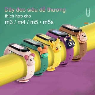 MI Band Strap Dây Đeo Thay Thế Họa Tiết Hoạt Hình Cho Đồng Hồ Thông Minh Xiaomi Mi Band 3 / 4 / 5 M5/M5S