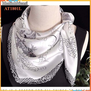 Khăn lụa vuông cao cấp- khăn choàng cổ lụa  AT1801