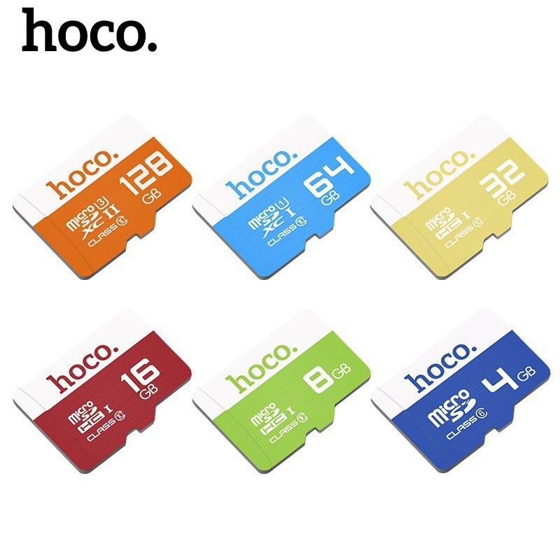 Thẻ nhớ Hoco 128GB TF micro-SD sở hữu chuẩn thẻ class 10 tốc độ thẻ nhớ truyền tải 10MB/s