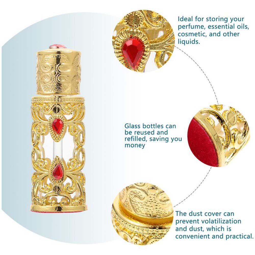 Chai Nước Hoa DARON Phong Cách Vintage Cho Nữ|Hộp Rỗng Mạ Điện Đựng Tinh Dầu Tiện Dụng