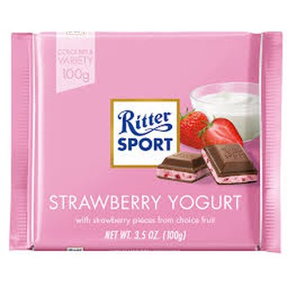 Sô cô la vị sữa chua dâu Ritter Sport 100g