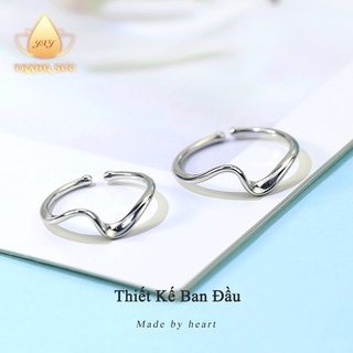 🔥🔥Nhẫn Đôi Nam nữ Hiếm khi thấy Cá tính mạnh Đơn giản Thời trang Quà ngày lễ tình nhân Thiết kế ban đầu NH-115