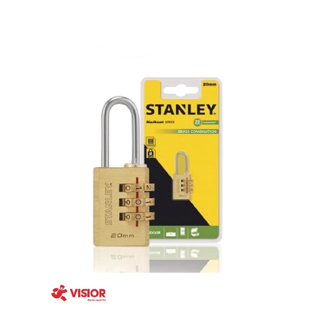 Ổ khoá Stanley S742-050 - 20mm, 3 mã số