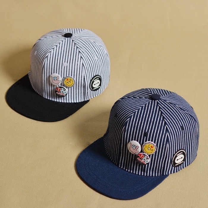 Mũ lưỡi trai kẻ sọc cho bé