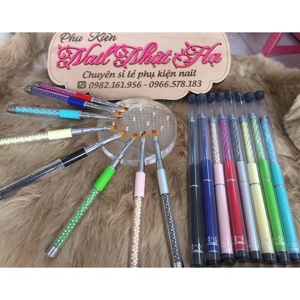 Bộ Cọ bản Nail Art Brush Gel (màu 8 cây)