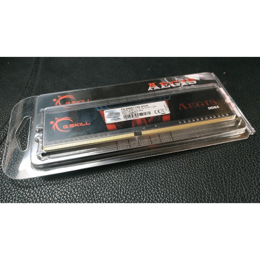 Bộ nhớ trong G.SKILL AEGIS - 8GB DDR4 2666MHz - F4-2666C19S-8GIS NEW chính hãng Mai Hoàng BH 36 Tháng