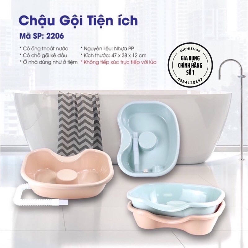 [FREE SHIP] Chậu Gội Đầu Tại Giường, Tại Nhà Cho Người Già, Người Bệnh, Trẻ Nhỏ Tiện Lợi - MS2206