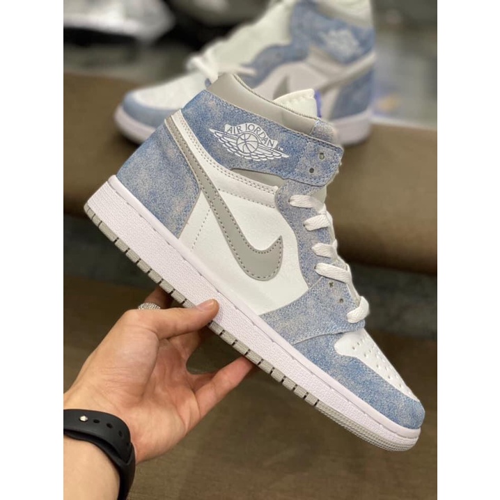 Giày Jordan hyper r royal xanh nỉ bò cao cổ mới, Giày JD hyper xanh loang nam nữ hot nhất 2021- Hàng chuẩn