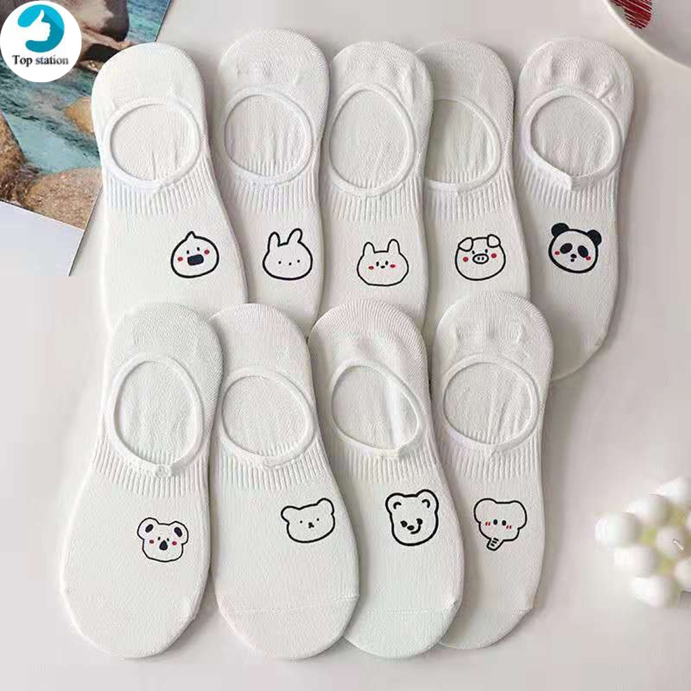 Vớ cổ thấp hình động vật hoạt hình dễ thương cho nữ