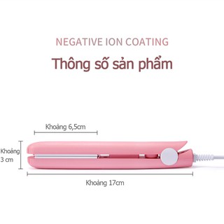 Máy uốn tóc duỗi tóc thẳng bấm dập xù mini