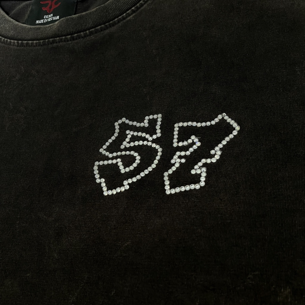 Áo Thun REMAKER Bling Fiven Tee Oversize Unisex Tay Lỡ - Washed - Local Brand Chính Hãng