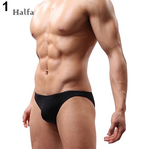 Quần lót tam giác màu trơn đơn giản cho nam