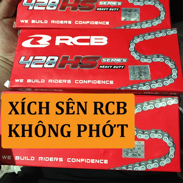 [CHÍNH.HÃNG.] 01 Sợi dây sên (xích) Racing Boy RCB chịu tải cao 428HS HD 132 mắt không phớt cao su - Bảo hành 30 000 km