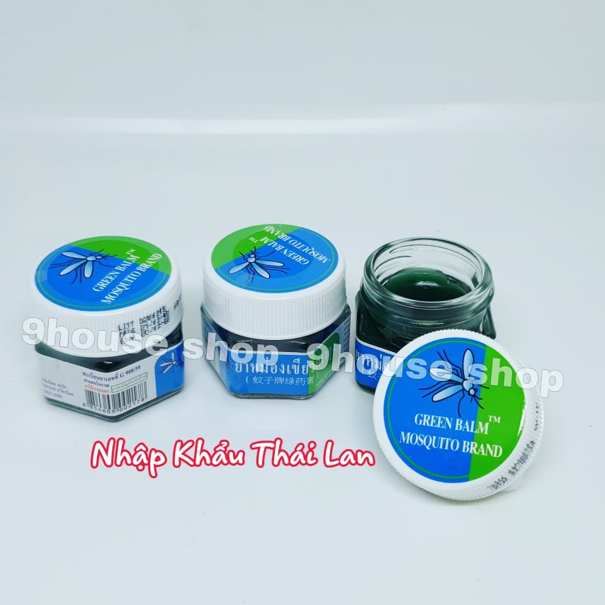 Dầu Cù Là Bôi Côn Trùng Cắn Mosquito Brand Thai Green Balm