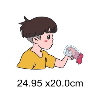 Hình ủi áo trẻ em - cậu bé và người cá <3