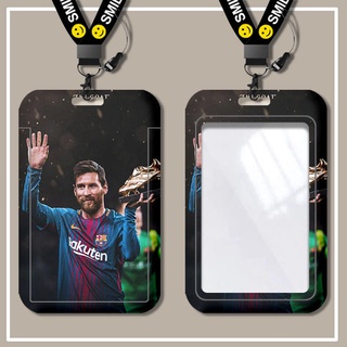 Ví Đựng Thẻ Xe Buýt Kèm Dây Đeo Dài In Hình Ngôi Sao Bóng Đá Messi